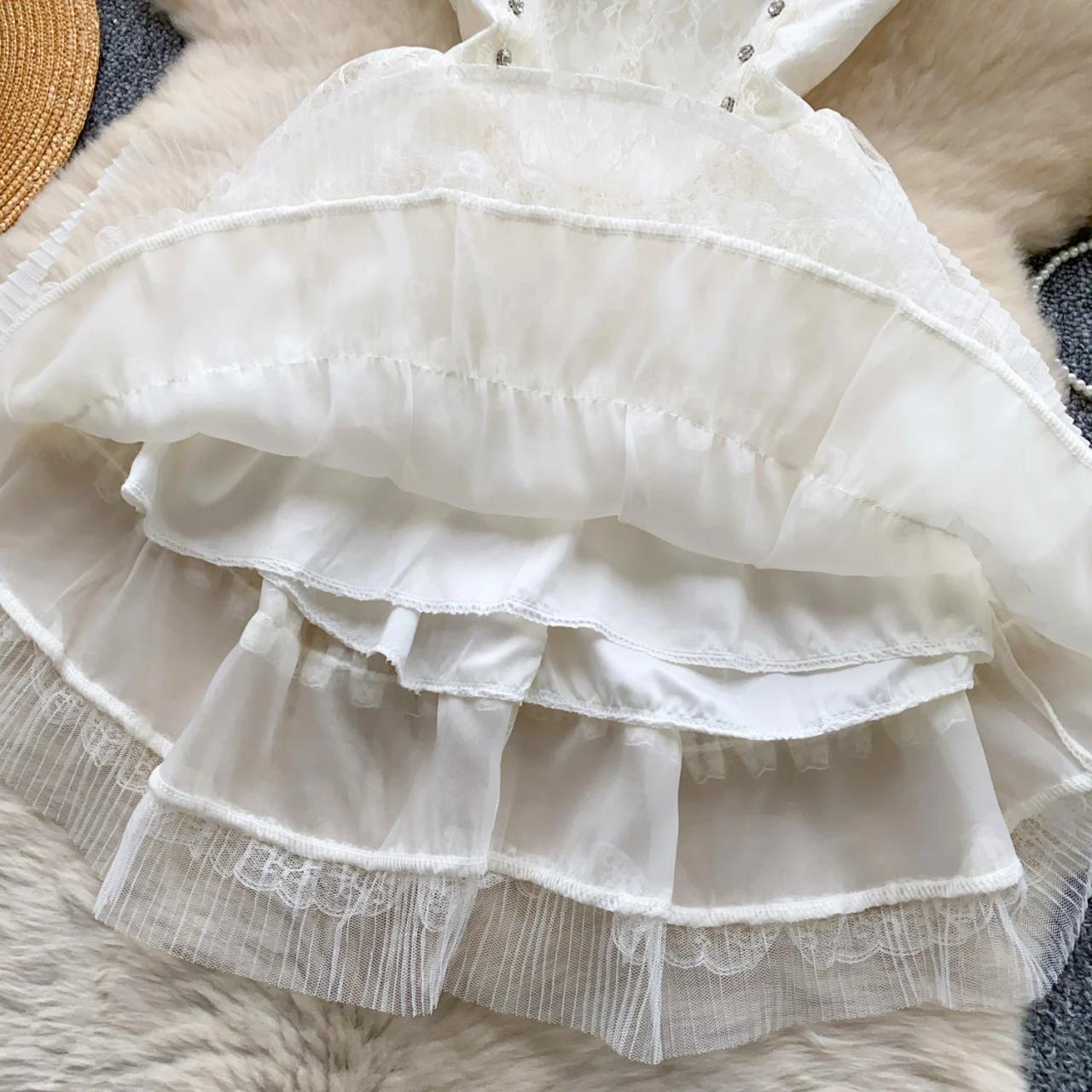 wedding dress laces Vintage A-Line Sweetheart White Lace Wedding Dresses with Slit Diamond White / 16