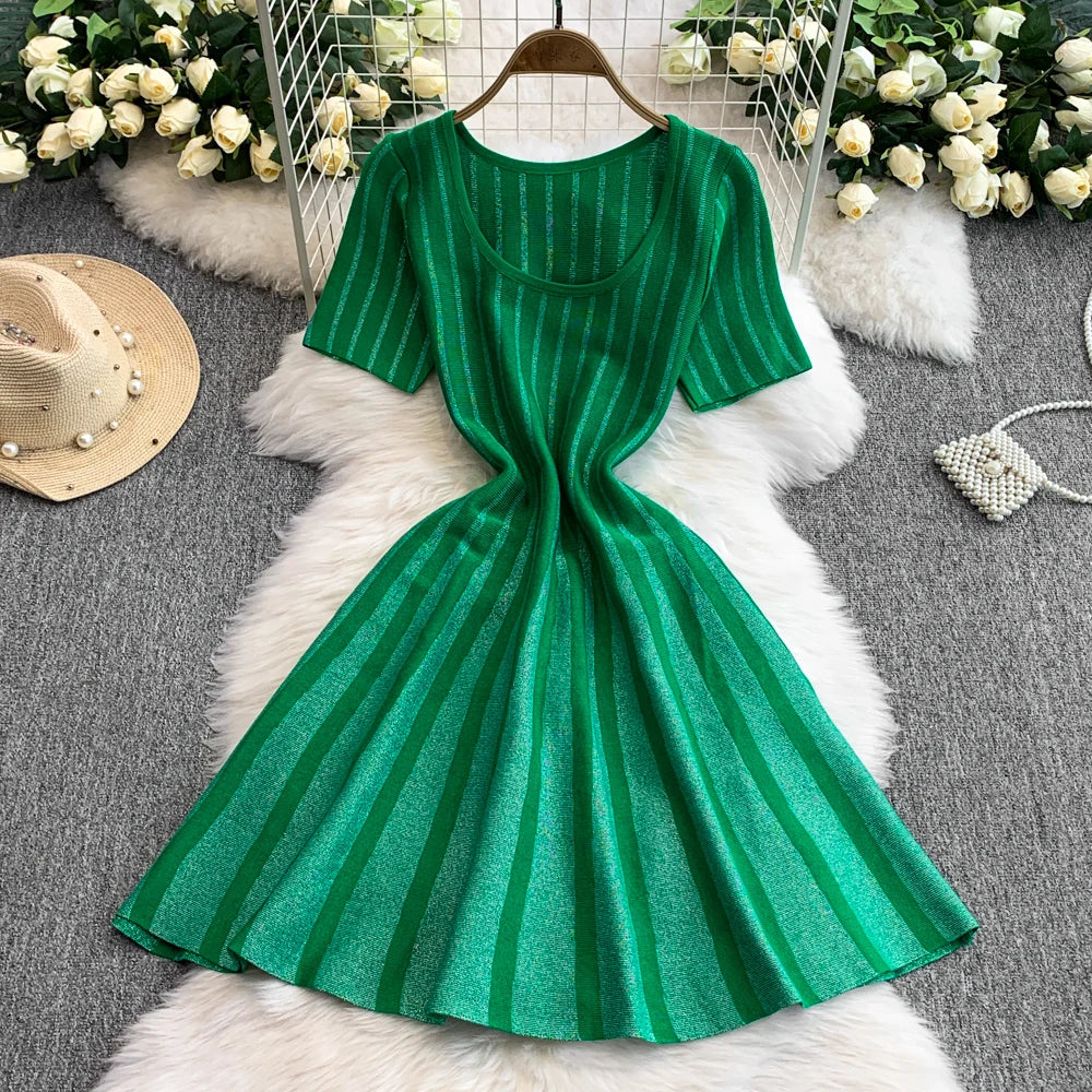 emerald green short sleeve dress Emerald Green Mother Of The Bride Jewel A-Line Short Sleeves Beading K main image 1