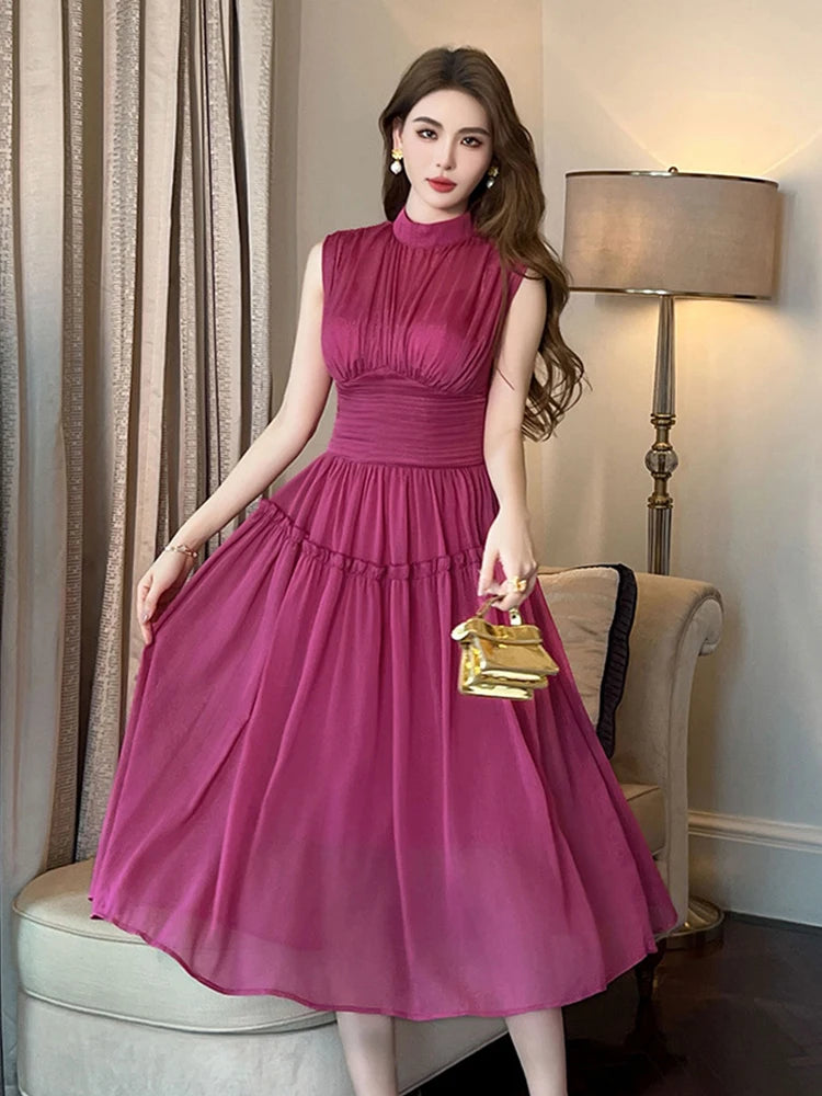 magenta chiffon dress Chiffon Magenta Dresses Party Baroque Magenta Chiffon Formal Party Wear  Collection 4pc SC 1048
