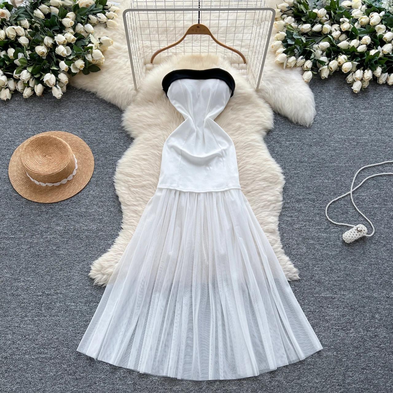 black/white dress to impress Steady Heart Cream Black Stripe Midi Dress main image 1