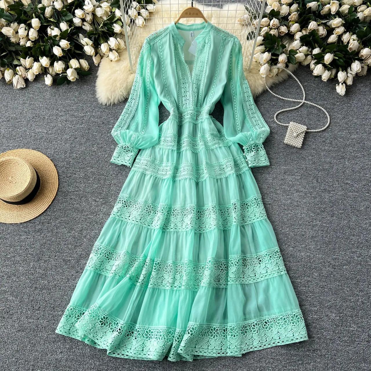 mint green maxi dress long sleeve Yolanda Long Sleeve Maxi Dress